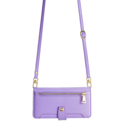 For Infinix Hot 30i Wallet Case Zipper Pocket Flip Stand PU Leather Phone Cover with Shoulder Strap and Wrist Strap