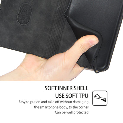 For Infinix Hot 30i Stand PU Leather Case Skin-touch Phone Cover with Card Holder