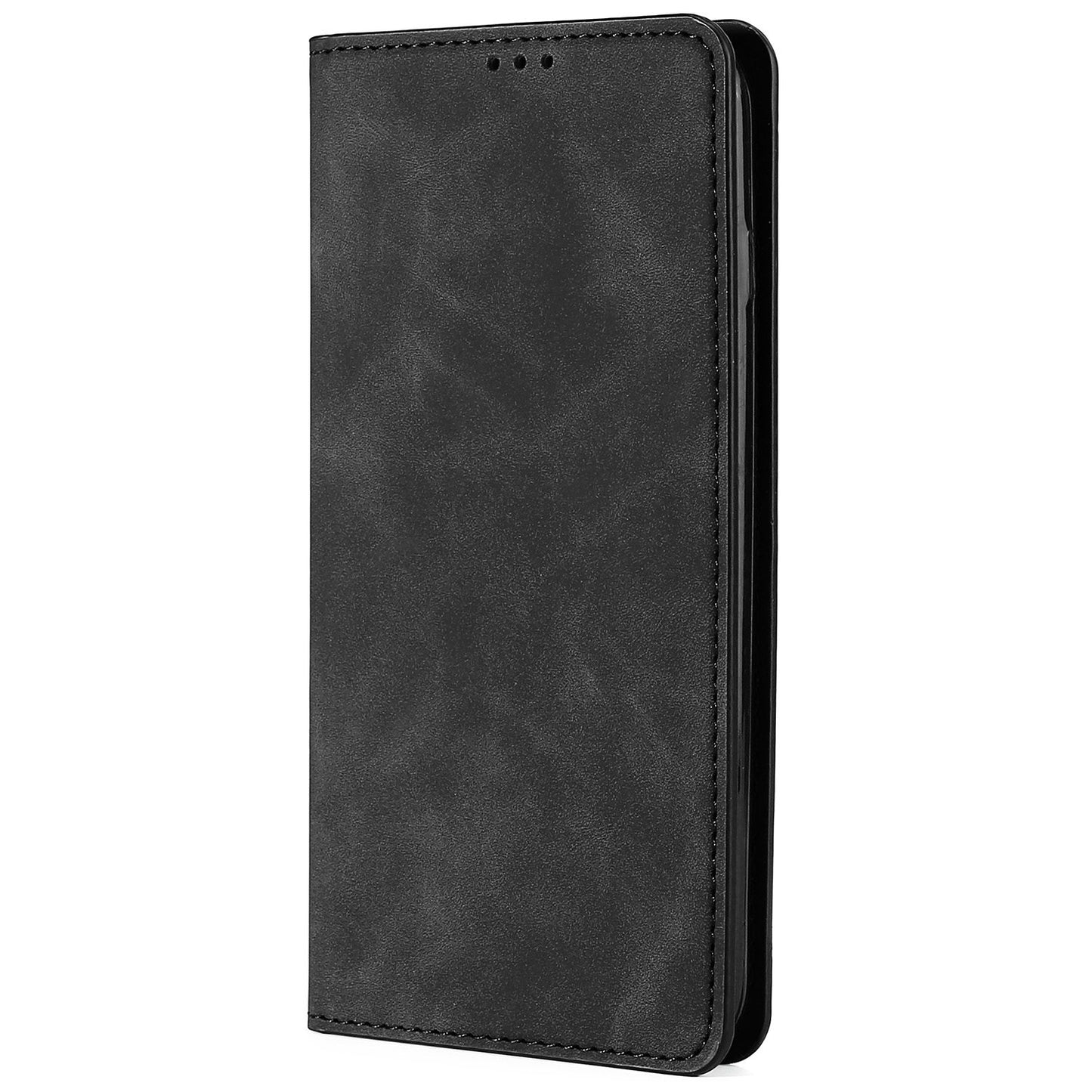 For Infinix Hot 30i Stand PU Leather Case Skin-touch Phone Cover with Card Holder
