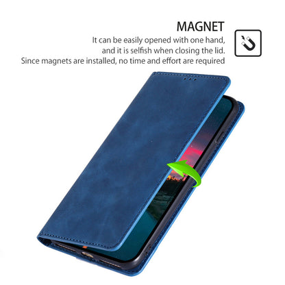 For Infinix Hot 30i Stand PU Leather Case Skin-touch Phone Cover with Card Holder