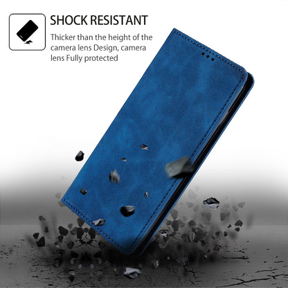 For Infinix Hot 30i Stand PU Leather Case Skin-touch Phone Cover with Card Holder