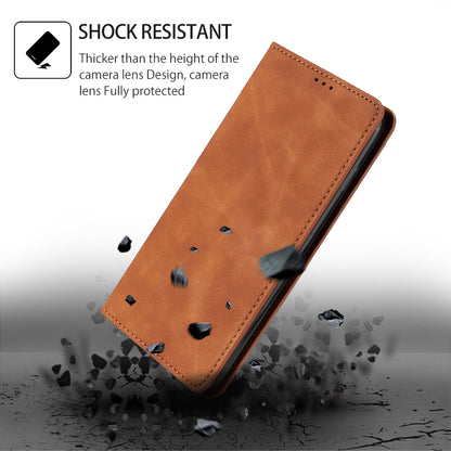 For Infinix Hot 30i Stand PU Leather Case Skin-touch Phone Cover with Card Holder