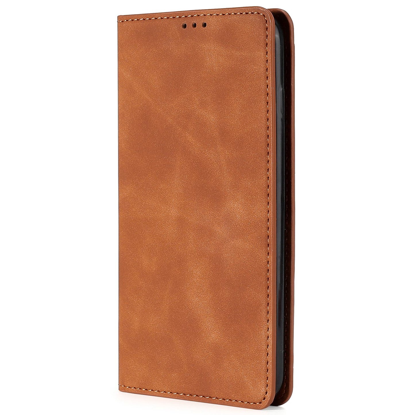 For Infinix Hot 30i Stand PU Leather Case Skin-touch Phone Cover with Card Holder