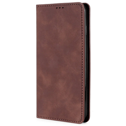 For Infinix Hot 30i Stand PU Leather Case Skin-touch Phone Cover with Card Holder