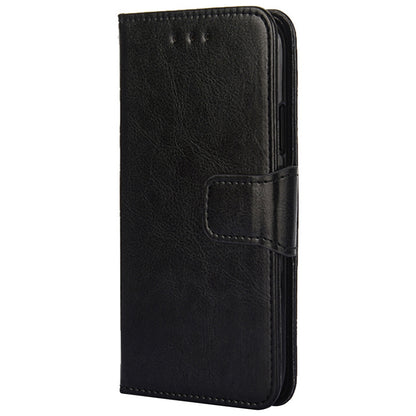 For Infinix Hot 30i Textured PU Leather Wallet Stand Case Anti-scratch Phone Cover