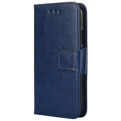 For Infinix Hot 30i Textured PU Leather Wallet Stand Case Anti-scratch Phone Cover