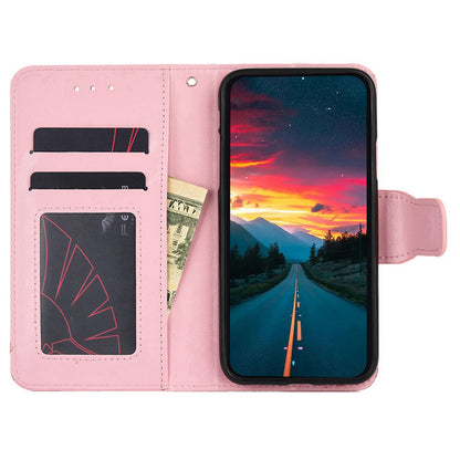 For Infinix Hot 30i Textured PU Leather Wallet Stand Case Anti-scratch Phone Cover