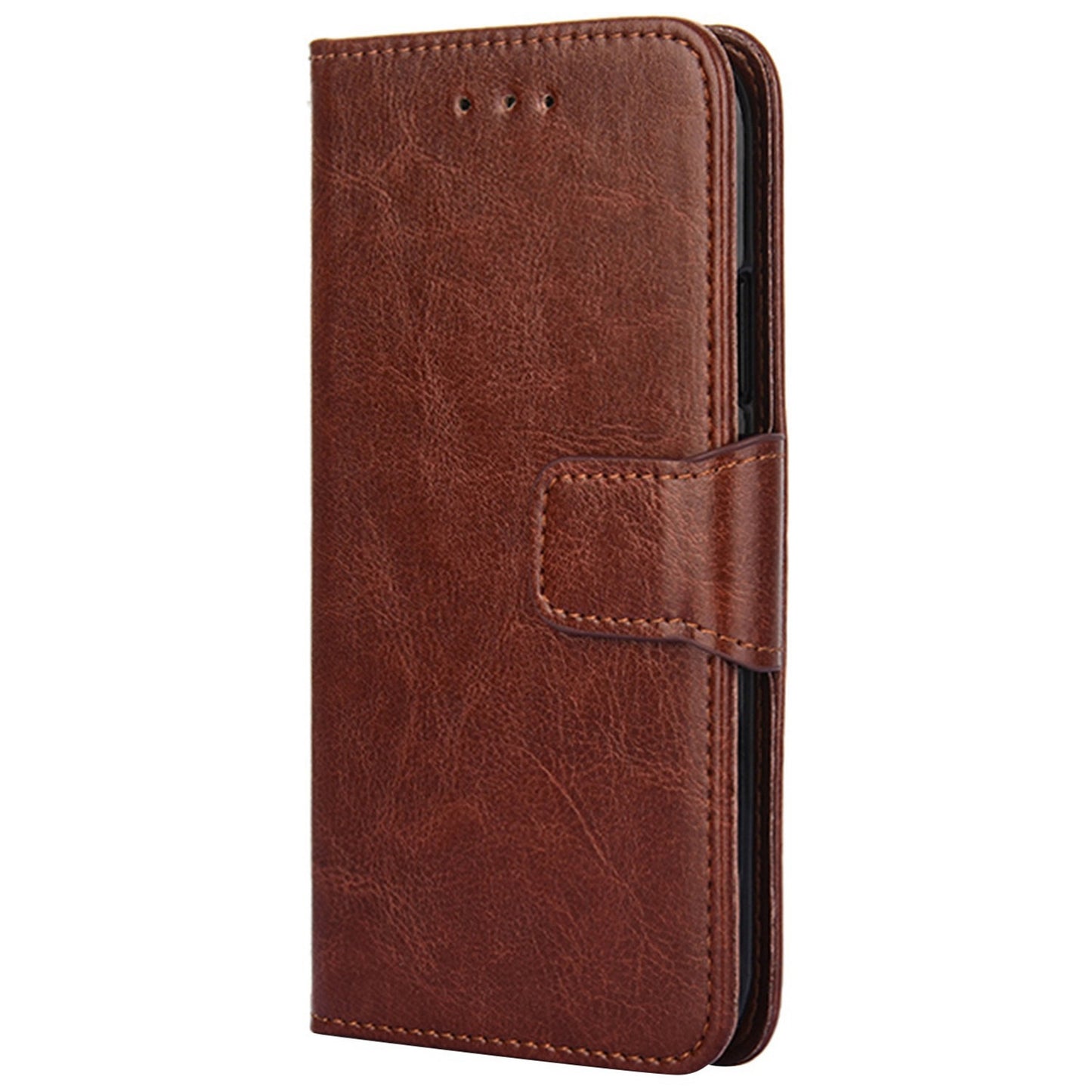 For Infinix Hot 30i Textured PU Leather Wallet Stand Case Anti-scratch Phone Cover