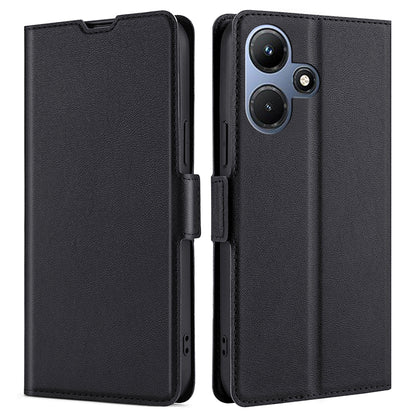 For Infinix Hot 30i PU Leather Viewing Stand Phone Cover Card Holder Shockproof Case