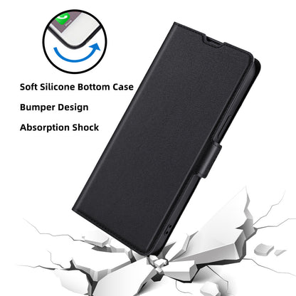 For Infinix Hot 30i PU Leather Viewing Stand Phone Cover Card Holder Shockproof Case