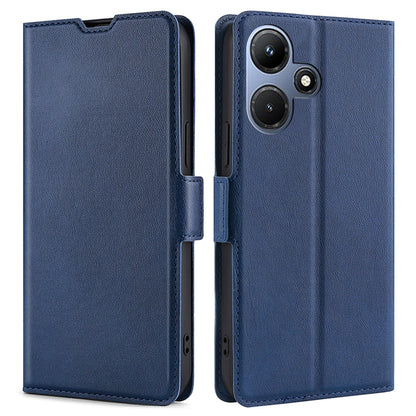 For Infinix Hot 30i PU Leather Viewing Stand Phone Cover Card Holder Shockproof Case
