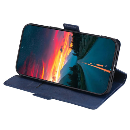 For Infinix Hot 30i PU Leather Viewing Stand Phone Cover Card Holder Shockproof Case