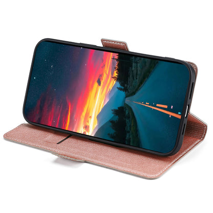 For Infinix Hot 30i PU Leather Viewing Stand Phone Cover Card Holder Shockproof Case