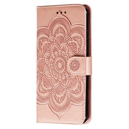 For Honor 80 Pro 5G PU Leather Wallet Stand Phone Cover Imprinting Mandala Flower Protective Case