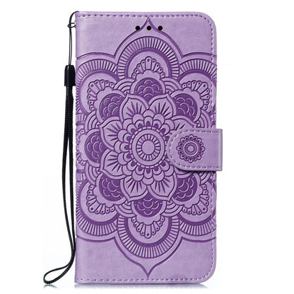 For Honor 80 Pro 5G PU Leather Wallet Stand Phone Cover Imprinting Mandala Flower Protective Case