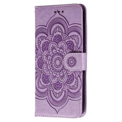 For Honor 80 Pro 5G PU Leather Wallet Stand Phone Cover Imprinting Mandala Flower Protective Case