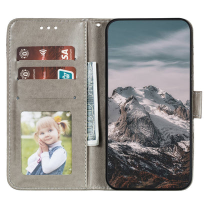 For Honor 80 Pro 5G PU Leather Wallet Stand Phone Cover Imprinting Mandala Flower Protective Case