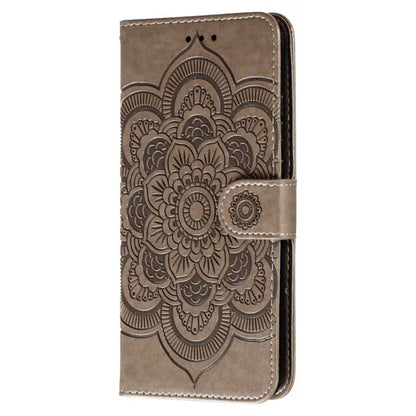 For Honor 80 Pro 5G PU Leather Wallet Stand Phone Cover Imprinting Mandala Flower Protective Case