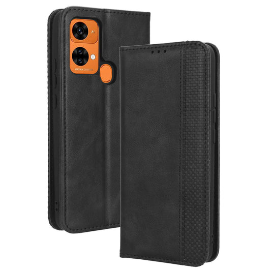 Retro Phone Case for Oukitel C33 , PU Leather Stand Wallet Phone Cover