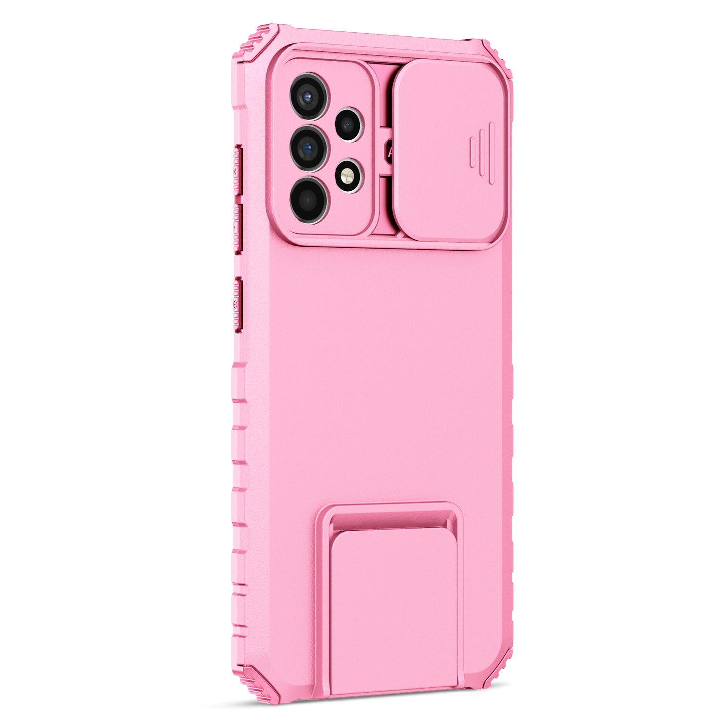 For Samsung Galaxy A52 4G / A52 5G / A52s 5G PC+TPU Kickstand Cover Slide Camera Lid Phone Case