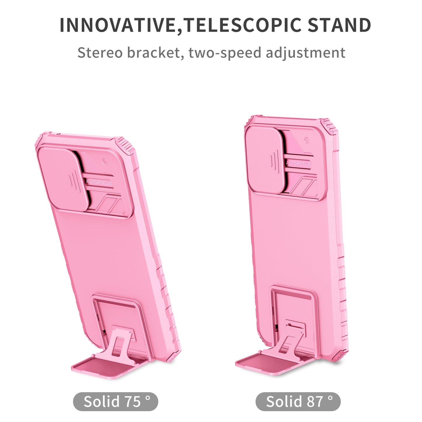 For Samsung Galaxy A52 4G / A52 5G / A52s 5G PC+TPU Kickstand Cover Slide Camera Lid Phone Case