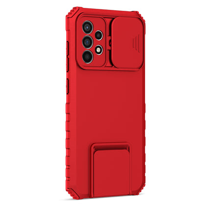 For Samsung Galaxy A52 4G / A52 5G / A52s 5G PC+TPU Kickstand Cover Slide Camera Lid Phone Case
