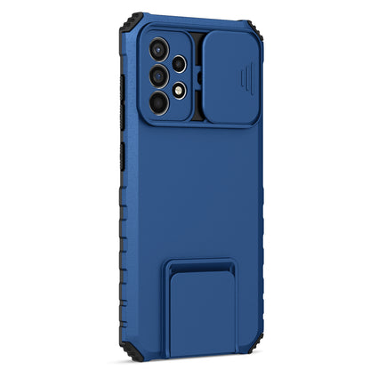 For Samsung Galaxy A52 4G / A52 5G / A52s 5G PC+TPU Kickstand Cover Slide Camera Lid Phone Case