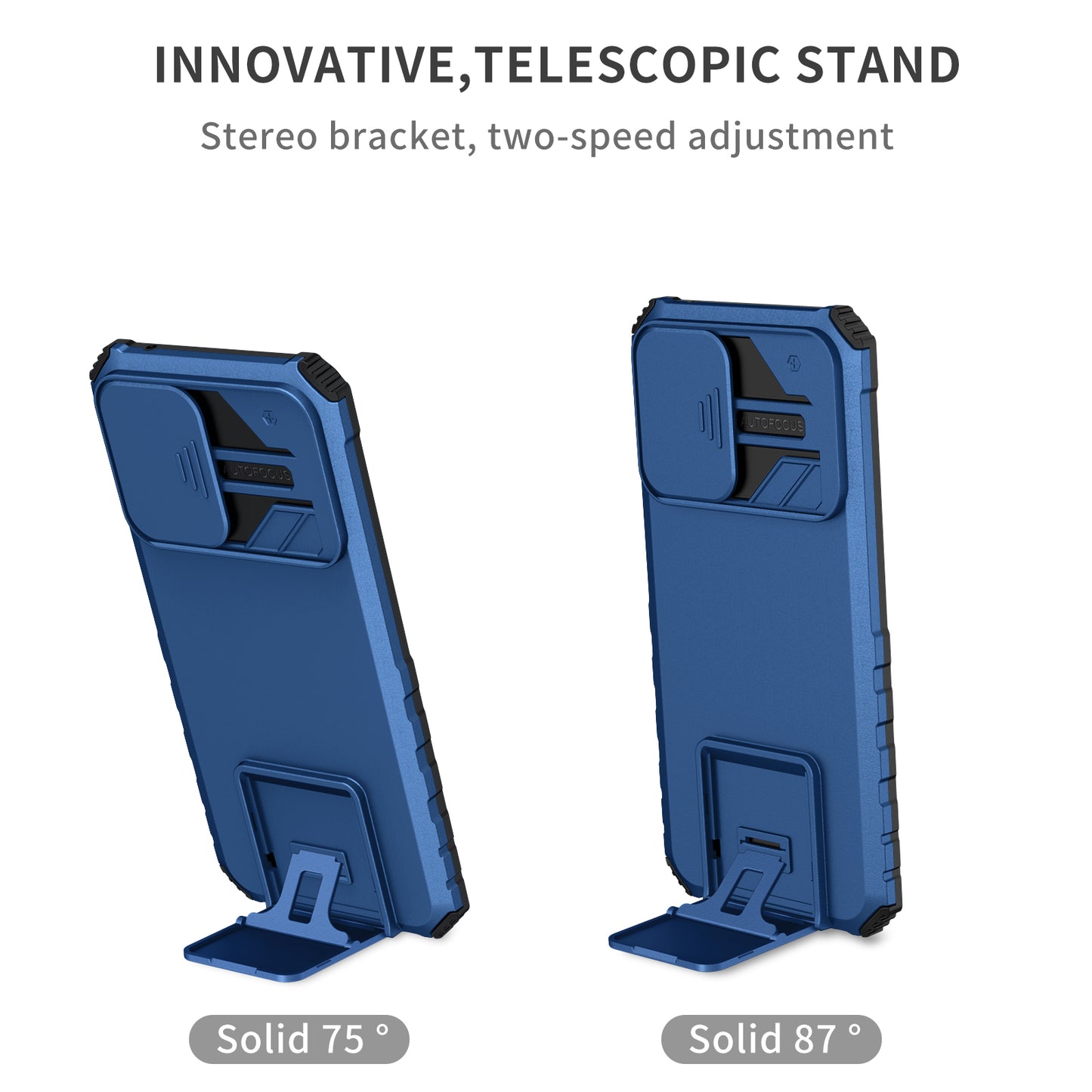 For Samsung Galaxy A52 4G / A52 5G / A52s 5G PC+TPU Kickstand Cover Slide Camera Lid Phone Case
