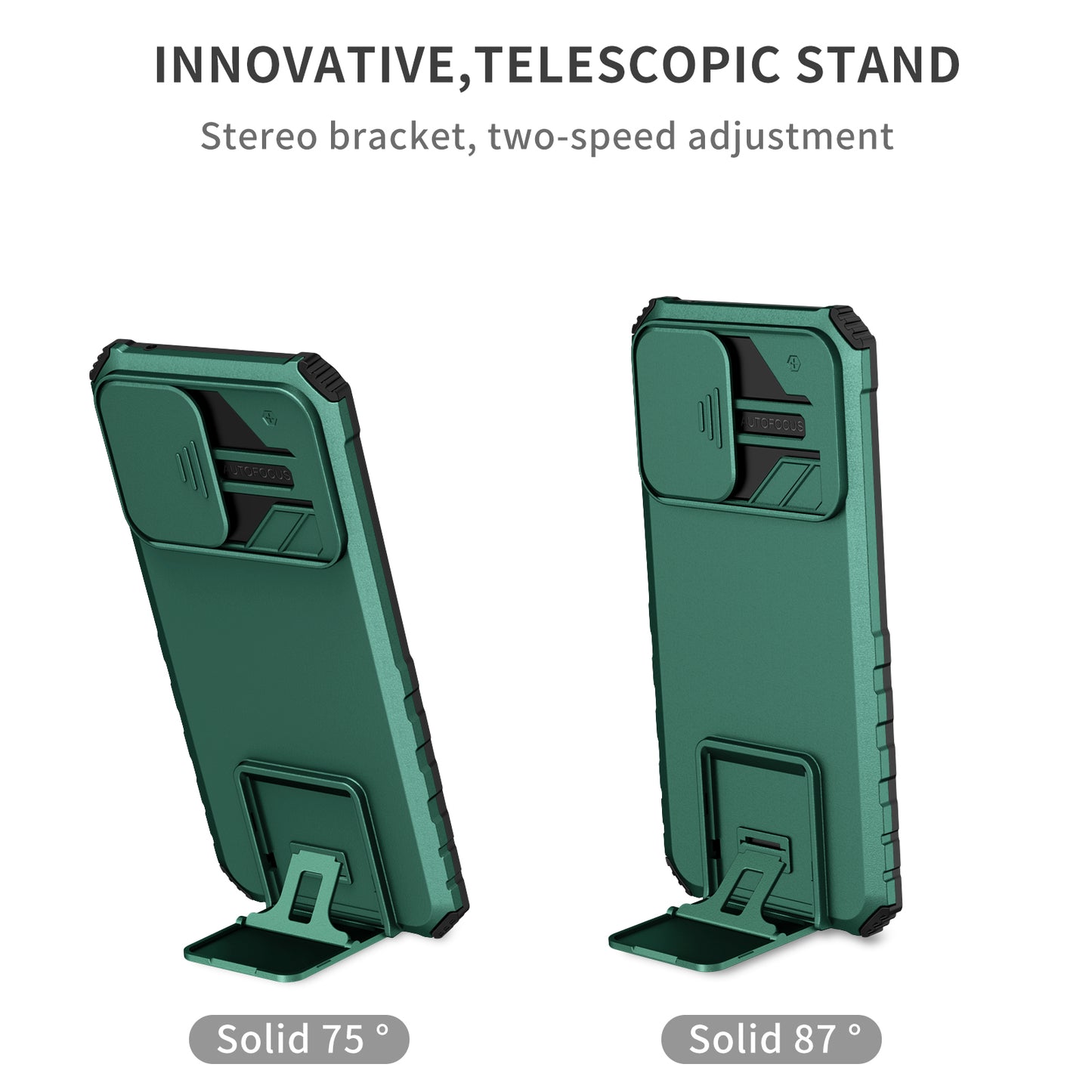 For Samsung Galaxy A52 4G / A52 5G / A52s 5G PC+TPU Kickstand Cover Slide Camera Lid Phone Case