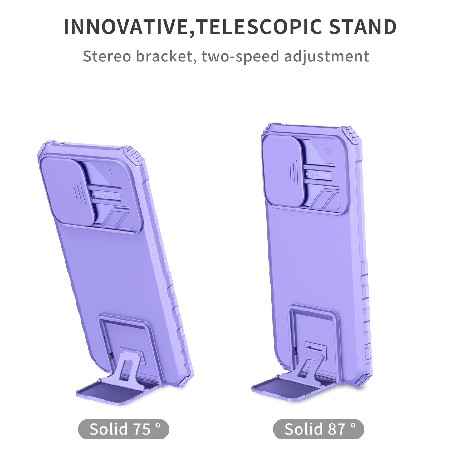 For Samsung Galaxy A52 4G / A52 5G / A52s 5G PC+TPU Kickstand Cover Slide Camera Lid Phone Case