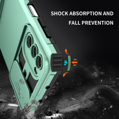 For Motorola Moto G52 4G / G82 5G Kickstand Back Cover Slide Camera Lid PC+TPU Phone Case