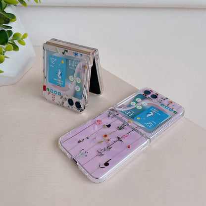 Hard PC Phone Case for Samsung Galaxy Z Flip5 5G Pattern Printing Protective Phone Cover