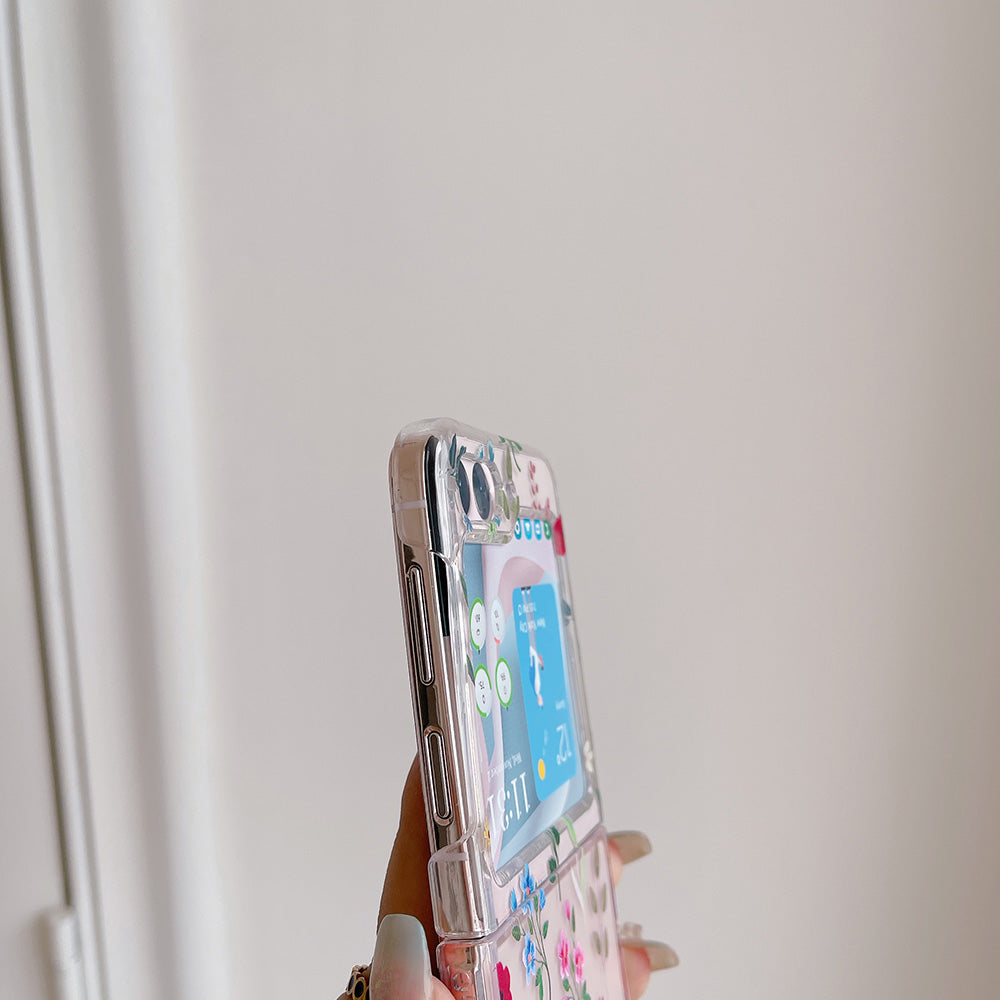 Hard PC Phone Case for Samsung Galaxy Z Flip5 5G Pattern Printing Protective Phone Cover