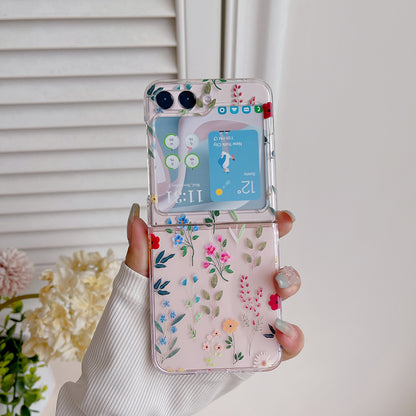 Hard PC Phone Case for Samsung Galaxy Z Flip5 5G Pattern Printing Protective Phone Cover