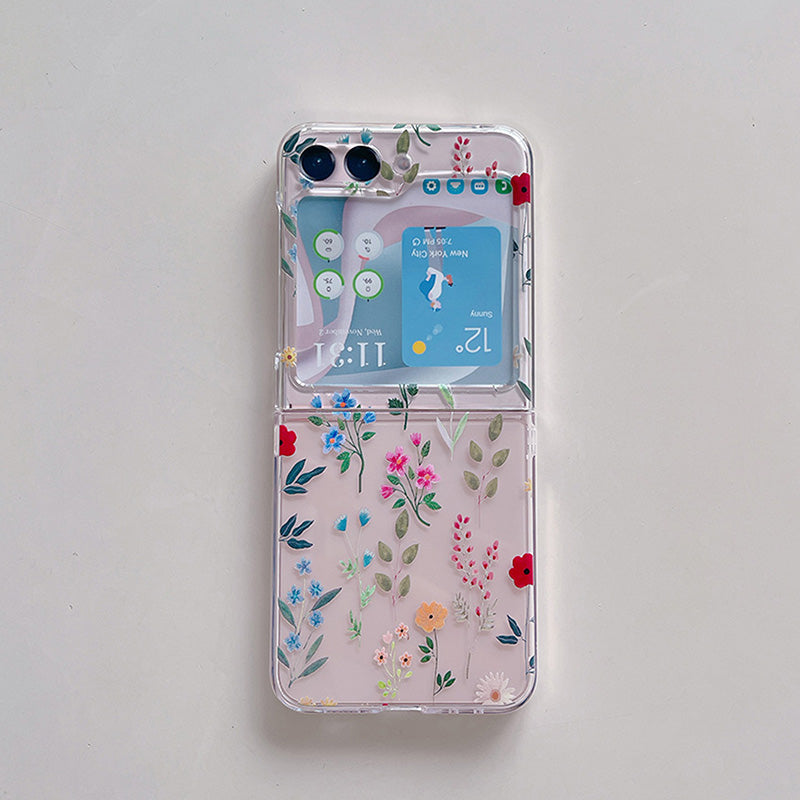 Hard PC Phone Case for Samsung Galaxy Z Flip5 5G Pattern Printing Protective Phone Cover