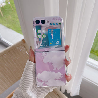 Hard PC Phone Case for Samsung Galaxy Z Flip5 5G Pattern Printing Protective Phone Cover