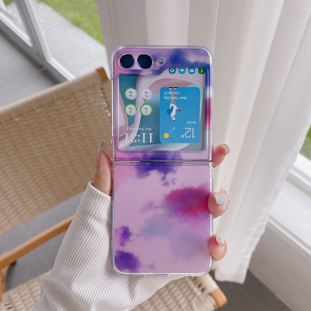 Hard PC Phone Case for Samsung Galaxy Z Flip5 5G Pattern Printing Protective Phone Cover