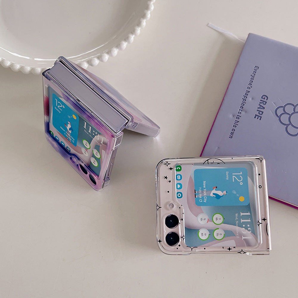 Hard PC Phone Case for Samsung Galaxy Z Flip5 5G Pattern Printing Protective Phone Cover