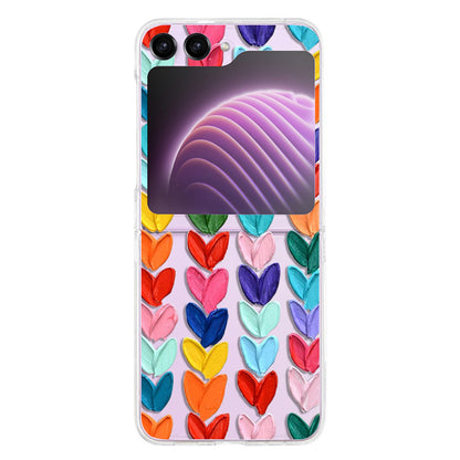 Hard PC Phone Case for Samsung Galaxy Z Flip5 5G Pattern Printing Protective Phone Cover