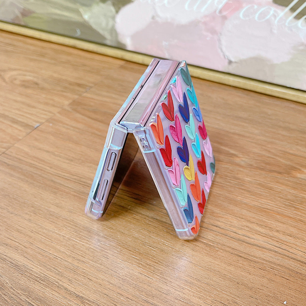 Hard PC Phone Case for Samsung Galaxy Z Flip5 5G Pattern Printing Protective Phone Cover