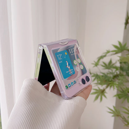 Hard PC Phone Case for Samsung Galaxy Z Flip5 5G Pattern Printing Protective Phone Cover