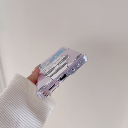 Hard PC Phone Case for Samsung Galaxy Z Flip5 5G Pattern Printing Protective Phone Cover