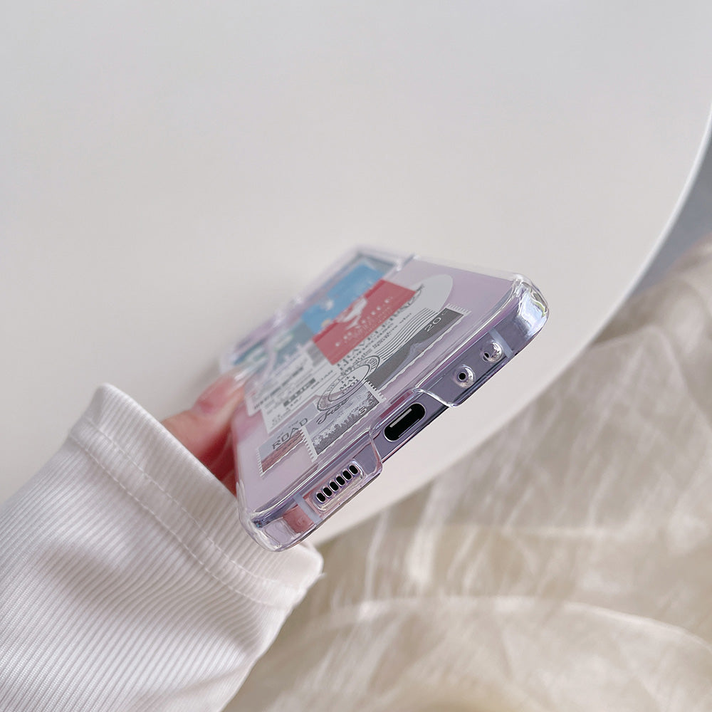 Hard PC Phone Case for Samsung Galaxy Z Flip5 5G Pattern Printing Protective Phone Cover