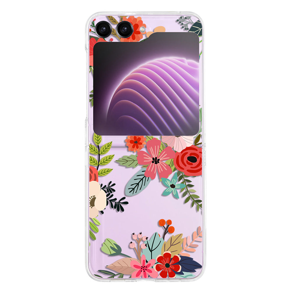 Hard PC Phone Case for Samsung Galaxy Z Flip5 5G Pattern Printing Protective Phone Cover