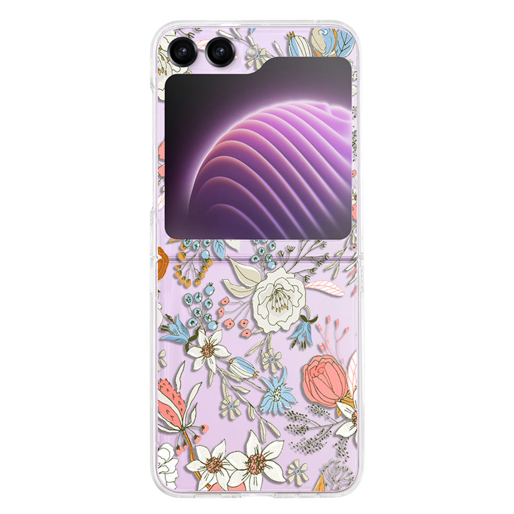 Hard PC Phone Case for Samsung Galaxy Z Flip5 5G Pattern Printing Protective Phone Cover