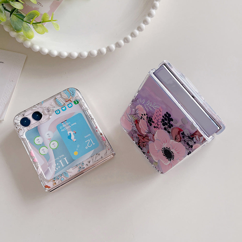 Hard PC Phone Case for Samsung Galaxy Z Flip5 5G Pattern Printing Protective Phone Cover