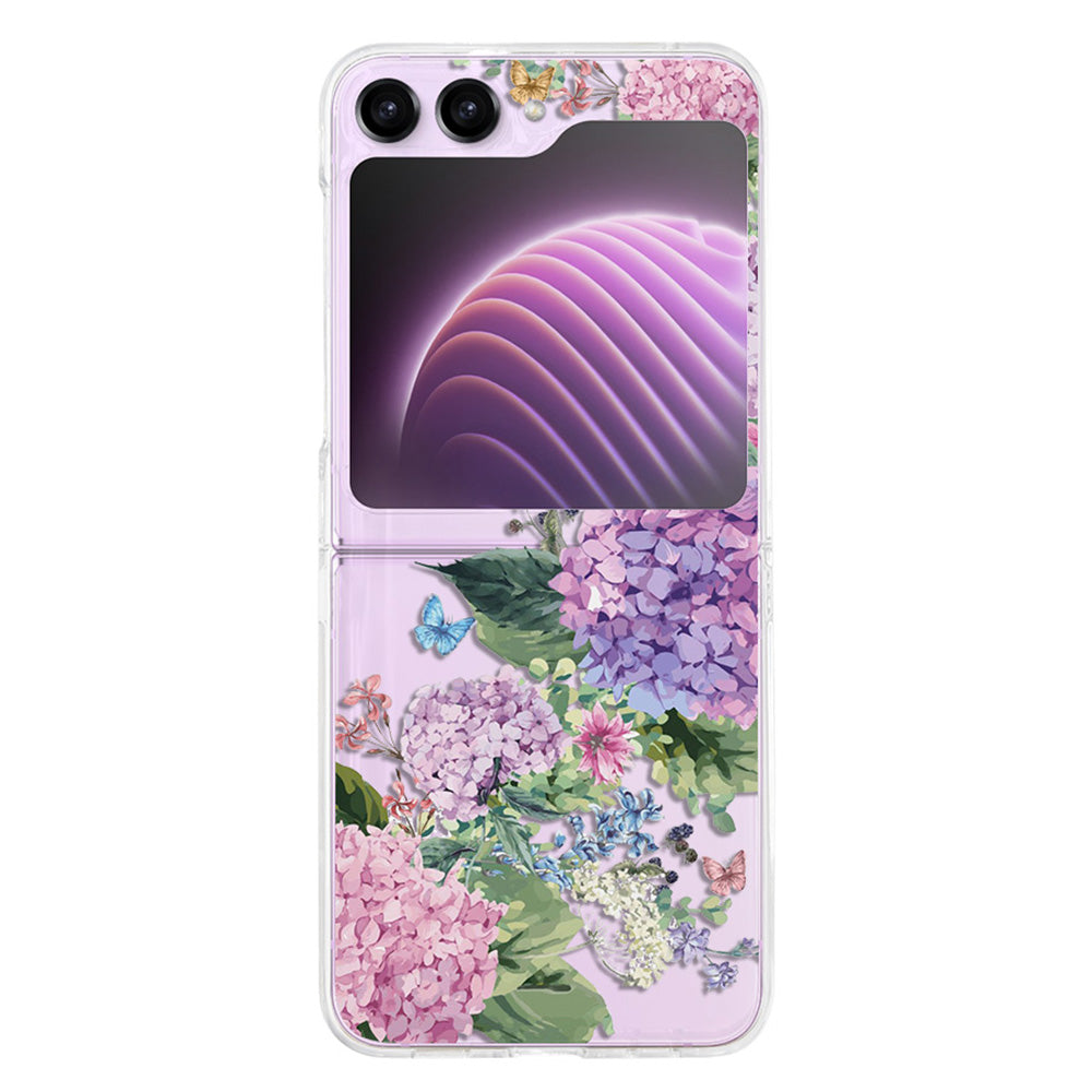 Hard PC Phone Case for Samsung Galaxy Z Flip5 5G Pattern Printing Protective Phone Cover