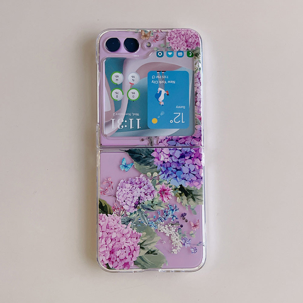 Hard PC Phone Case for Samsung Galaxy Z Flip5 5G Pattern Printing Protective Phone Cover