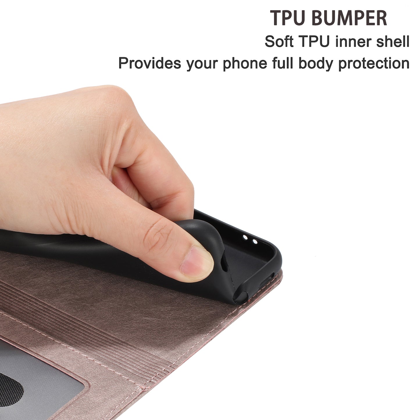 For Samsung Galaxy A13 4G / A04s 4G / A04 4G / M13 5G Shockproof Phone Cover Imprinted Stand Wallet Leather Phone Case with Strap