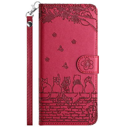 For Samsung Galaxy A13 4G / A04s 4G / A04 4G / M13 5G Shockproof Phone Cover Imprinted Stand Wallet Leather Phone Case with Strap